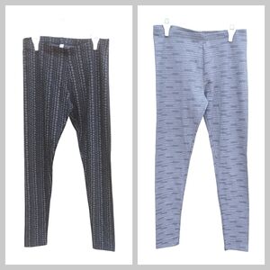 Victorias Secret Leggings Bundle Gray Black Size Medium